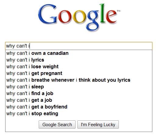 google suggestions funny. You know about Google Suggest
